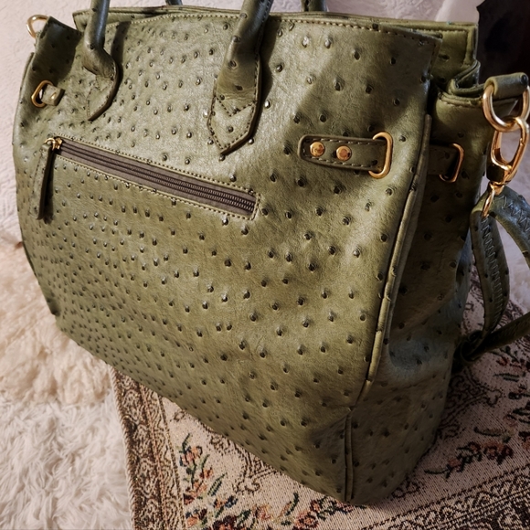 Large Elegant Green Tote bag - Picture 5 of 7